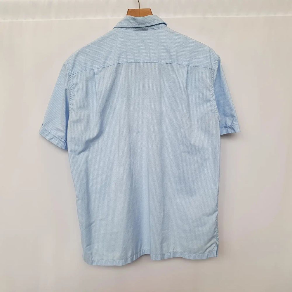 Mens Shirt Marks Spencer Blue Harbour Blue Short Sleeved Uk Medium - Picture 2 of 7